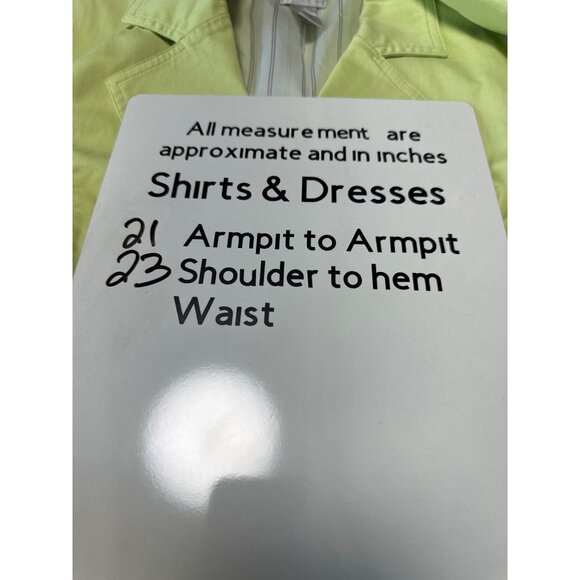Chico's Lime Green Long Sleeve Button-Up Blazer Women's Size 2 US L - Picture 9 of 9